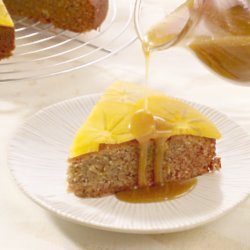 Spiced Persimon Cake with Caramel Sauce