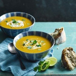 Spicy Sweet Potato and Carrot Soup