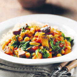 Vegan Spinach and Aubergine Curry