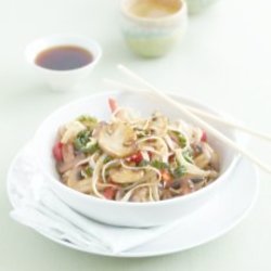 Spring Cabbage And Sticky Mushroom Stir-Fry