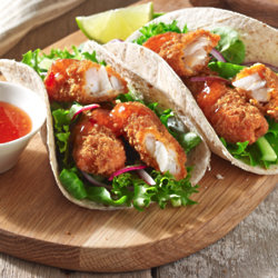 Sweet Chilli Cod Fillet Strips Tacos