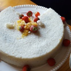 Sweet Coconut Rice with Coconut Sauce and Mangoes