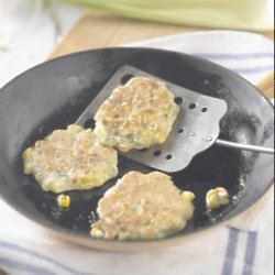 Sweetcorn Chilli and Coriander Griddle Cakes