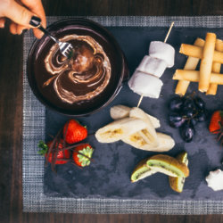 Swiss inspired Chocolate Fondue