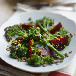 Tenderstem®, beetroot and toasted seed salad