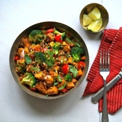 Vegan Turmeric Tofu & Wild Rice