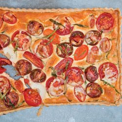 Tomato and Denhay Cheddar Tart