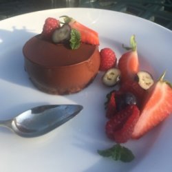 Vegan Chocolate and Orange Torte with Fresh Berries