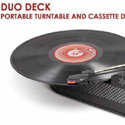 Ion Duo Deck Portable Turntable and Cassette Deck