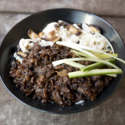 Hoisin duck style stir-fry with sesame noodles