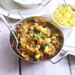 Vegetable Korma with Quick Mango Chutney