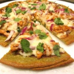 Vegan and gluten-free protein pizza