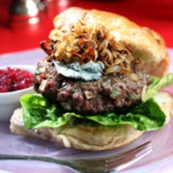 venison-shallot-burger