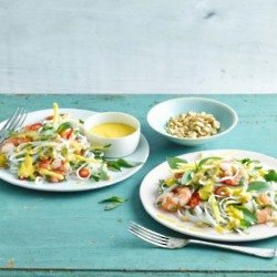 Vietnamese Prawn Noodle Salad with Mango & Lime Dressing