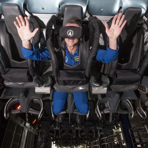 Astronaut Chris Hadfield first to ride Alton Tower s new virtual