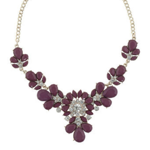 Millie Purple Flower Necklace